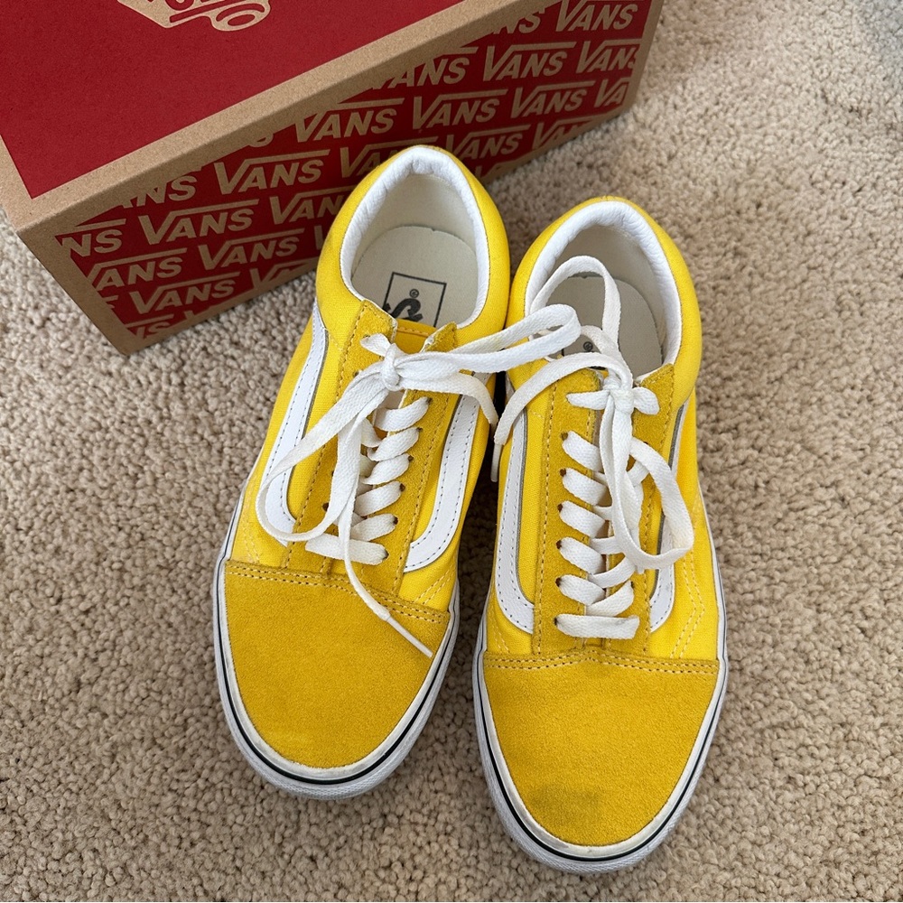 Vans Old Skool Yellow & White Sneakers